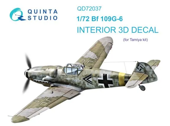 Bf 109G-6 interior for Tamiya 1:72
