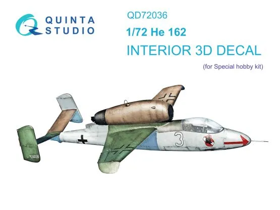 He 162 interior for Special Hobby 1:72 He 162 interior for Special Hobby 1:72