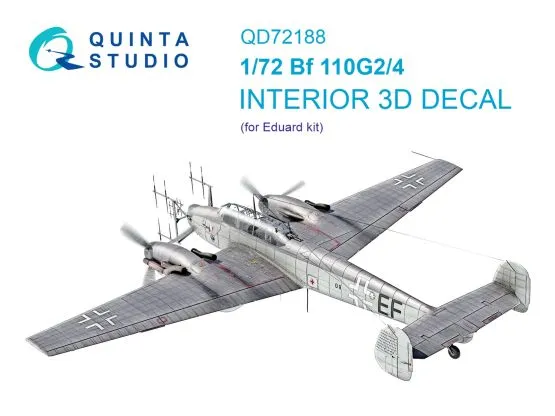 Bf 110G-2/4 nterior for Eduard 1:72