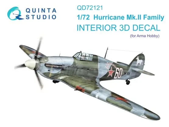 Hurricane Mk.II Interior for Arma Hobby 1:72