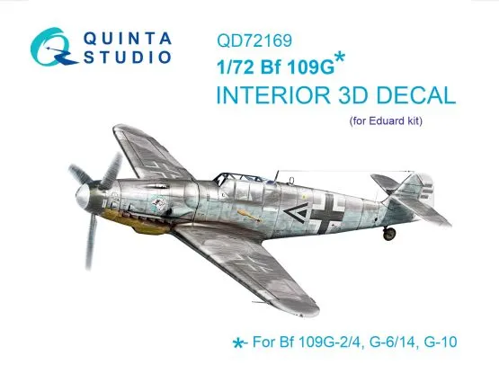 Bf 109G interior for Eudard 1:72