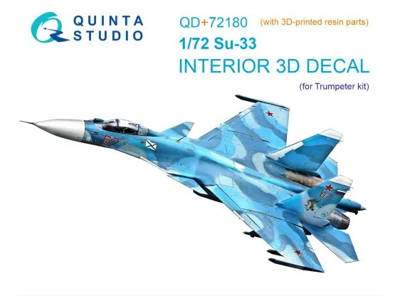 Su-33 Interior (w/ resit parts) for Trumpeter 1:72