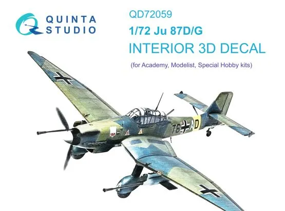 Ju 87 D/G interior for Academy 1:72 Ju 87 D/G interior for Academy 1:72