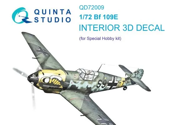 Bf 109E interior for Special Hobby 1:72