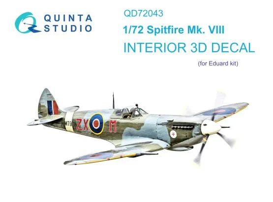 Spitfire Mk.VIII interior for Eduard 1:72