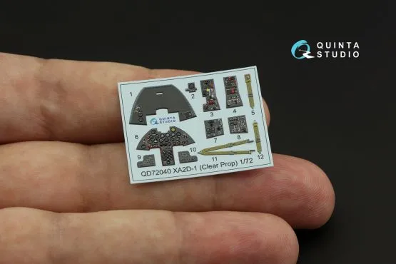 XA2D-1 interior for Clear Prop 1:72