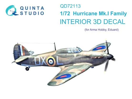 Hurricane Mk.I interior for Arma Hobby 1:72