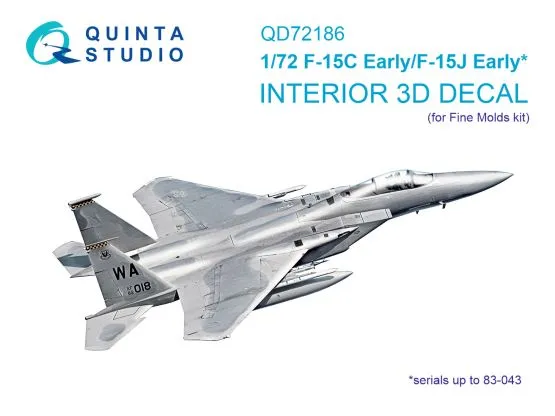 F-15C Early/J Early for interior for Fine Molds 1:72