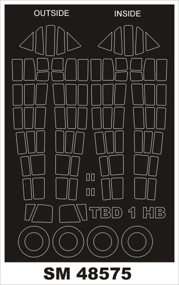 TBD-1 DEVASTATOR mask for Hobby Boss 1:48