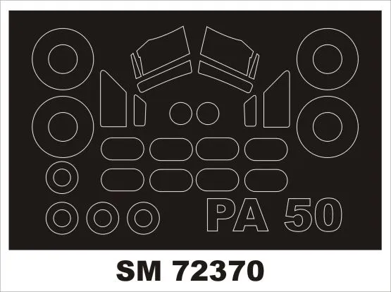 Percival P 50 mask for VALOM 1:72