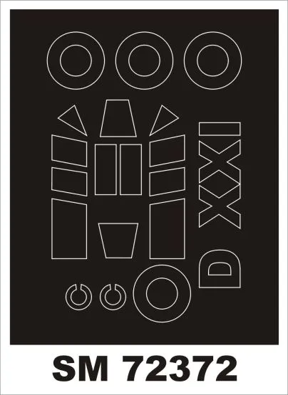 Fokker D XXI mask for Special Hobby 1:72