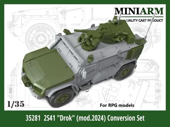 2S41 "Drok" Conversion set (mod 2024) for RPG 1:35
