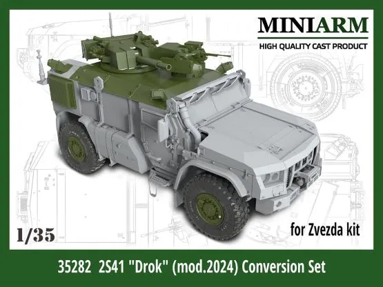 2S41 "Drok" Conversion set (mod 2024) for Zvezda 1:35