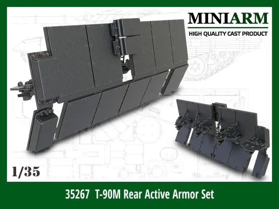 T-90M Rear Active Armor Set 1:35 T-90M Rear Active Armor Set 1:35