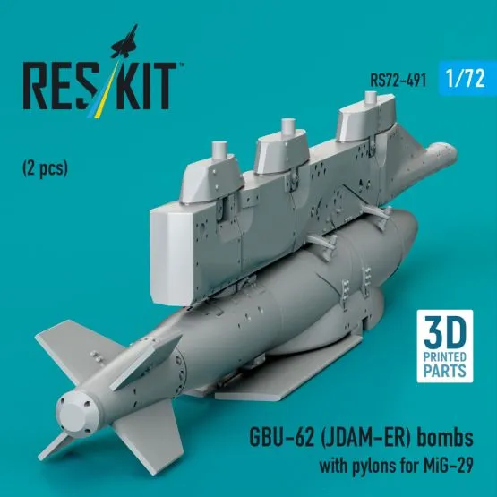 GBU-62 (JDAM-ER) bombs w/ pylons for MiG-29 1:72