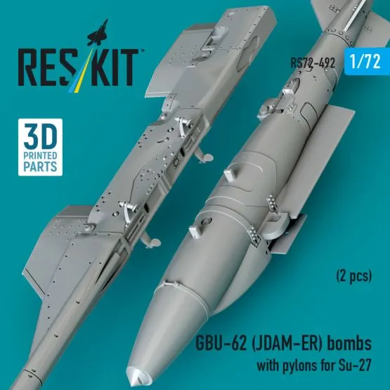 GBU-62 (JDAM-ER) bombs w/ pylons for Su-27 1:72