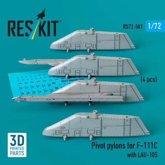 F-111C Pivot pylons w/ LAU-105 1:72