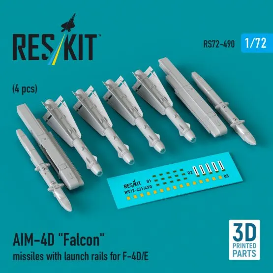 AIM-4D "Falcon" missiles 1:72