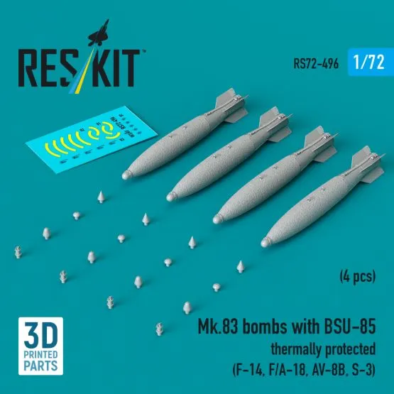 Mk.83 bombs with BSU-85 thermally protected 1:72