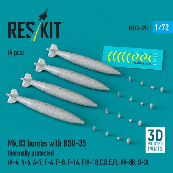 Mk.83 bombs with BSU-35 thermally protected 1:72