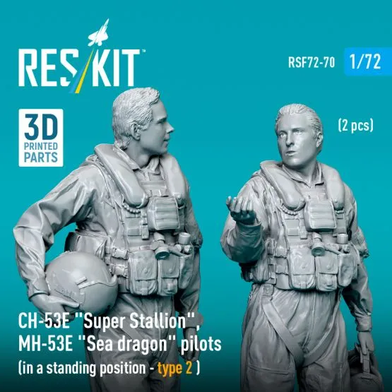 CH-53E/ MH-53E pilots (standing - type 2) 1:72