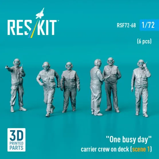 US carrier deck crew - scene 1 "One busy day" 1:72