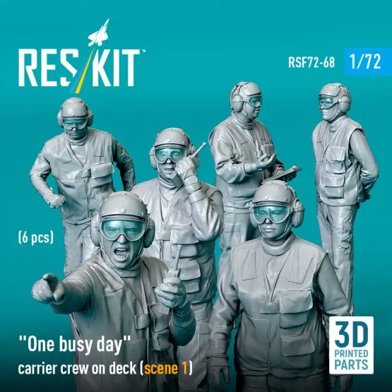 US carrier deck crew - scene 1 "One busy day" 1:72