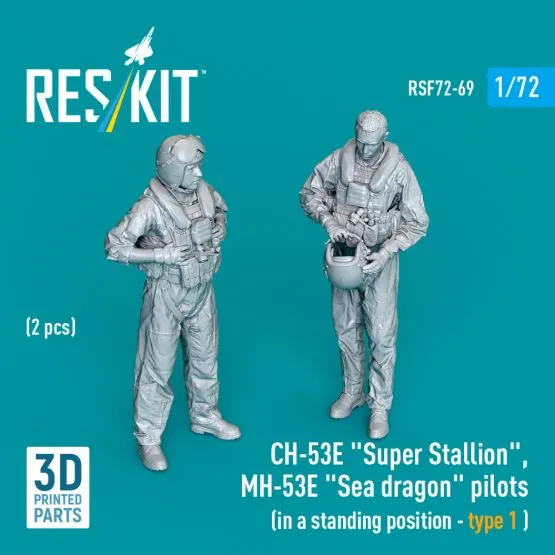 CH-53E/ MH-53E pilots (standing - type 1) 1:72