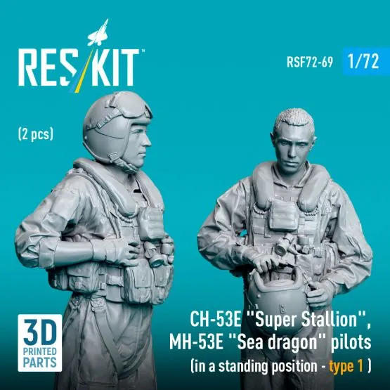 CH-53E/ MH-53E pilots (standing - type 1) 1:72