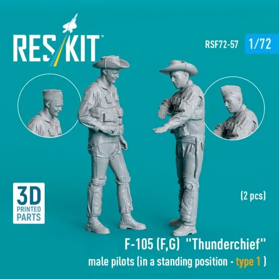 F-105 (F, G) pilots (standing - type 1 ) 1:72