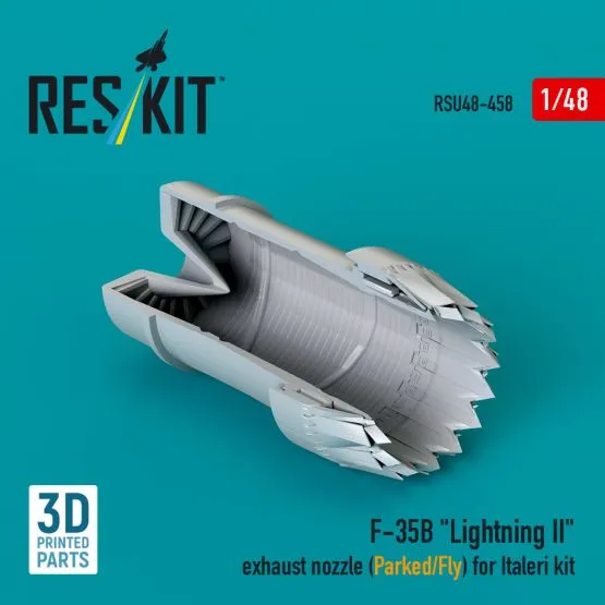 F-35B exhaust nozzle (Parked/Fly) for Italeri 1:48