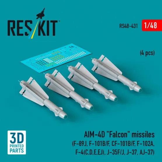 AIM-4D "Falcon" missiles 1:48