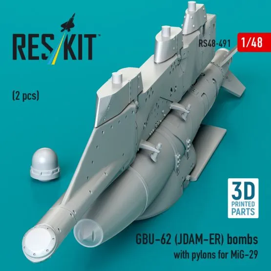 GBU-62 (JDAM-ER) bombs w/ pylons for MiG-29 1:48