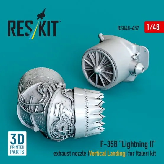 F-35B exhaust nozzle (Vertical Landing) for Italeri 1:48