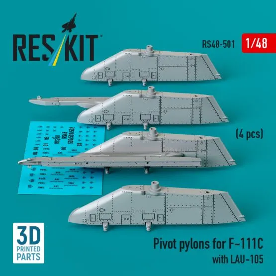 F-111C Pivot pylons with LAU-105 1:48