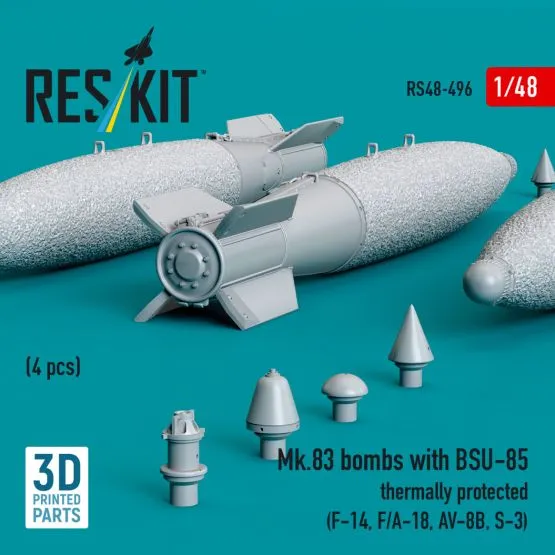 Mk.83 bombs with BSU-85 thermally protected 1:48