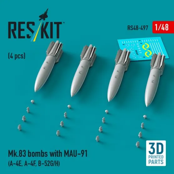 Mk.83 bombs with MAU-91 1:48