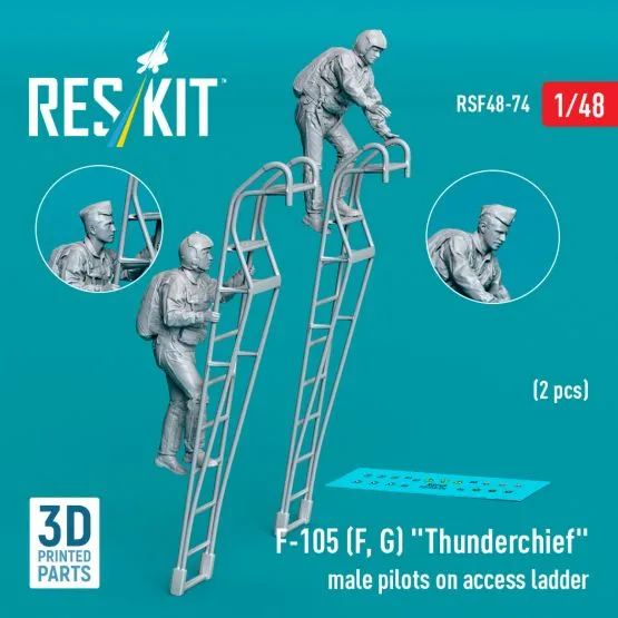 F-105 (F, G) "Thunderchief" pilots on ladder 1:48