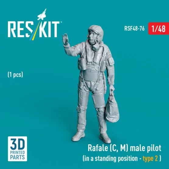 Rafale (C, M) pilot (standing - type 2) 1:48