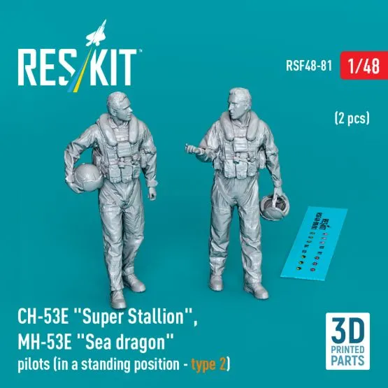CH-53E/ MH-53E pilots (standing - type 2) 1:48