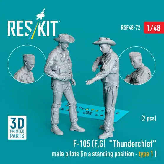 F-105 (F, G) pilots (standing - type 1) 1:48