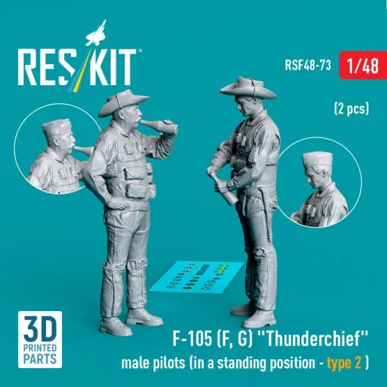 F-105 (F, G) "Thunderchief" pilots (standing - type 2) 1:48