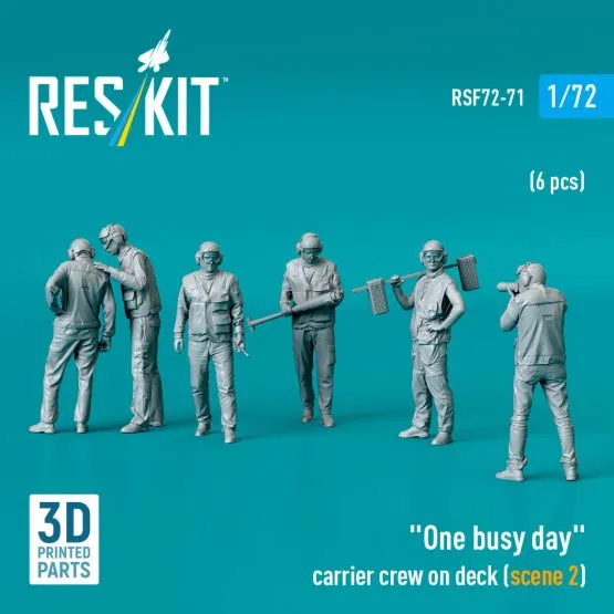 US carrier deck crew - scene 2 "One busy day" 1:72