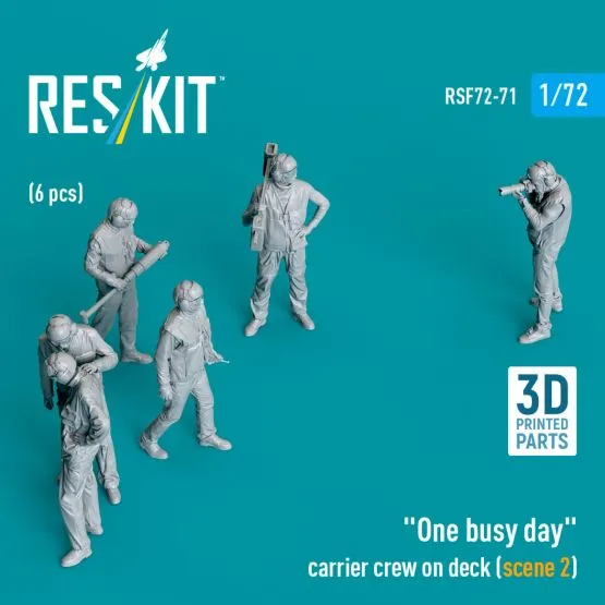 US carrier deck crew - scene 2 "One busy day" 1:72