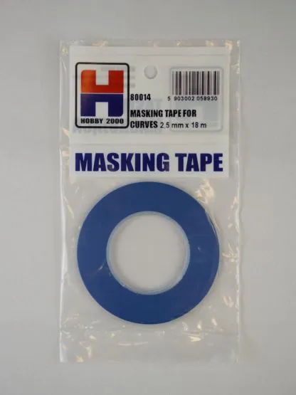 Masking tape for curves 2.5mm Masking tape for curves 2.5mm