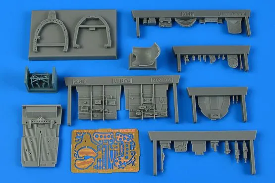 Macchi MC.202 cockpit set - early v. 1:48 Macchi MC.202 cockpit set - early v. 1:48