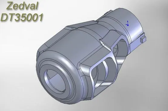 2S1 Gvozdika gun muzzle brake 1:35