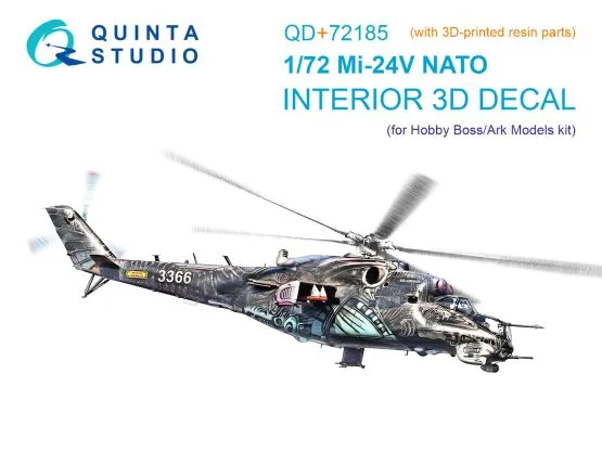 Mi-24V NATO Interior (w/ resin parts) for Hobby Boss 1:72