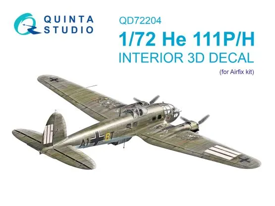 He 111 P/H interior for Airfix 1:72 He 111 P/H interior for Airfix 1:72