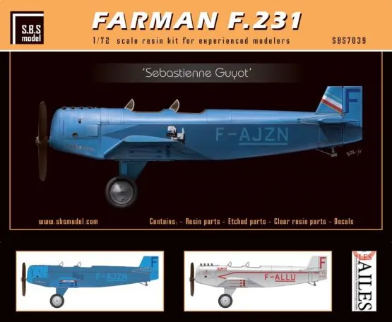 Farman F.231 - Sebastienne Guyot 1:72 Farman F.231 - Sebastienne Guyot 1:72